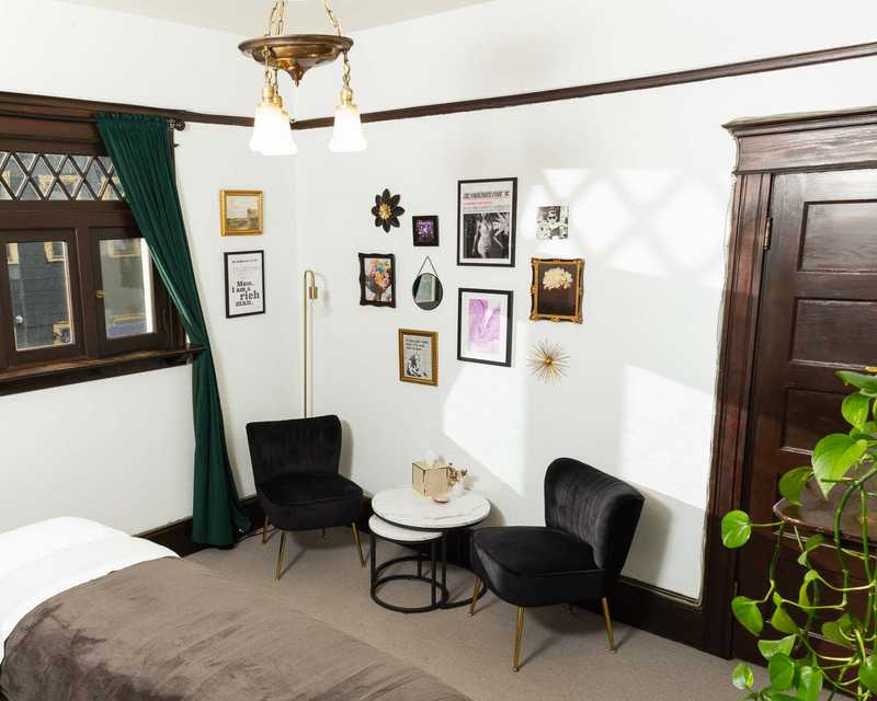 Interior studio space of Portland Esthetician Smarter Skin by Kate