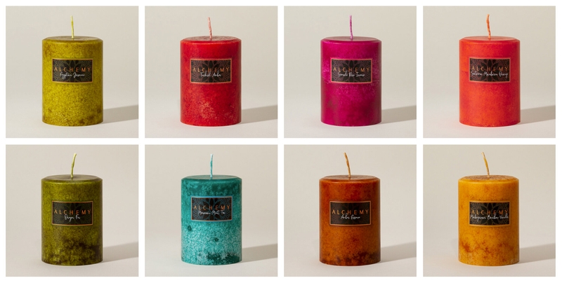 Composite image of Alchemy Candles Fall 2021 collection
